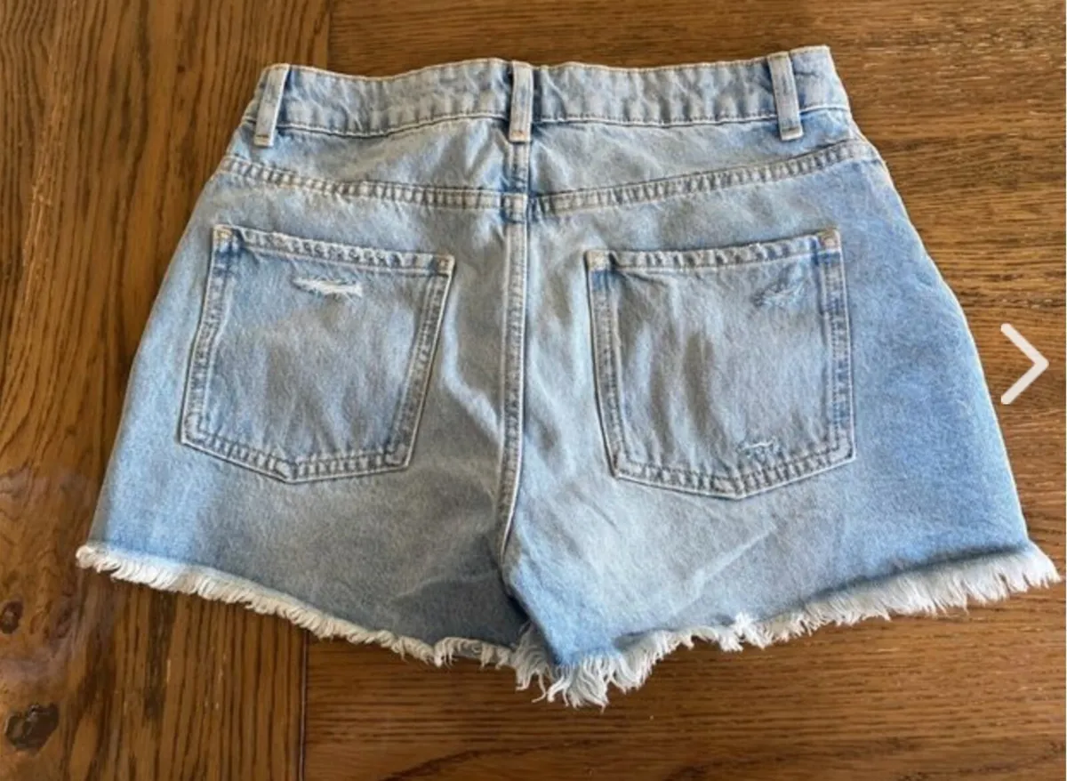 BNWT Penneys denim high-waist shorts Size 8 - Image 3