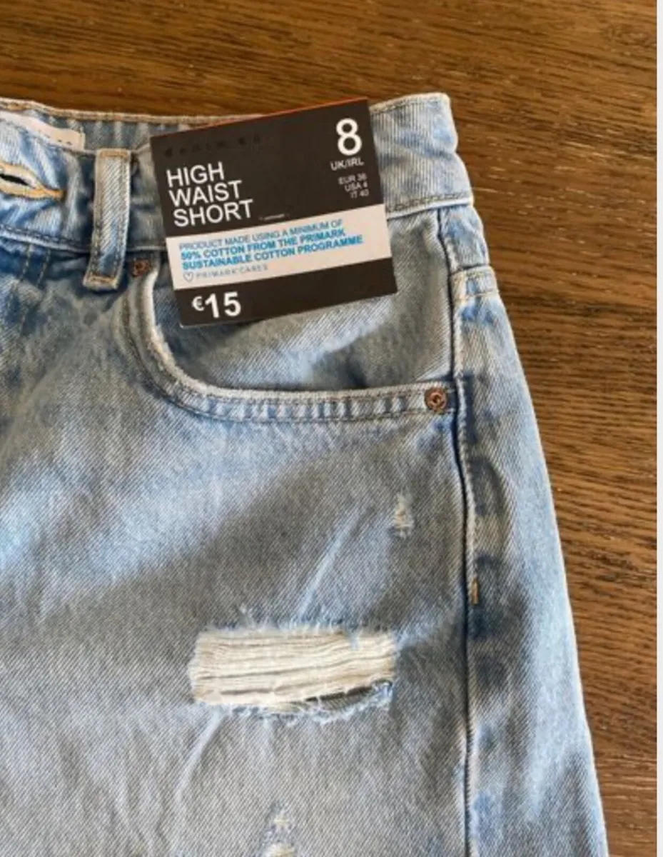 BNWT Penneys denim high-waist shorts Size 8 - Image 1