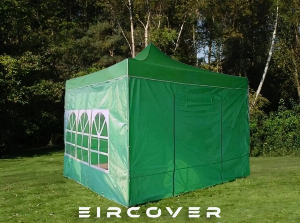 Pop Up Gazebo 3m x 4.5m (10ft x 15ft) Green - Image 3