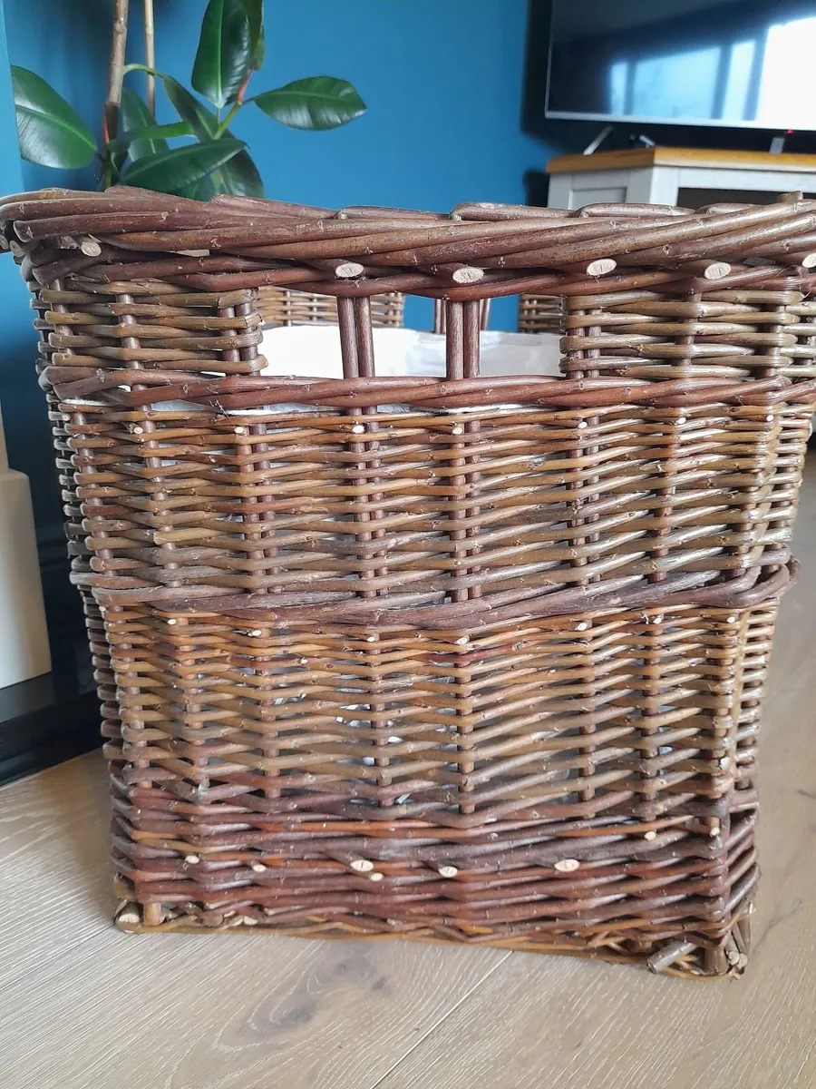 Handmade Willow Fuel Basket - Image 4