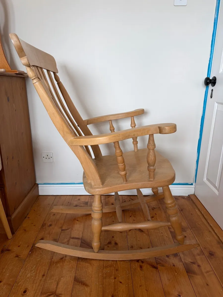 Solid Wooden Rocking Chair – Great Condition - Image 1