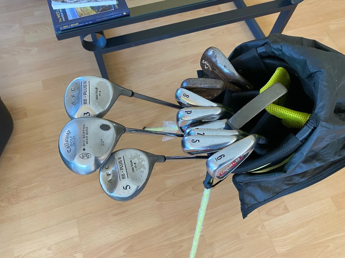 Full set of golf clubs plus bag - Image 1