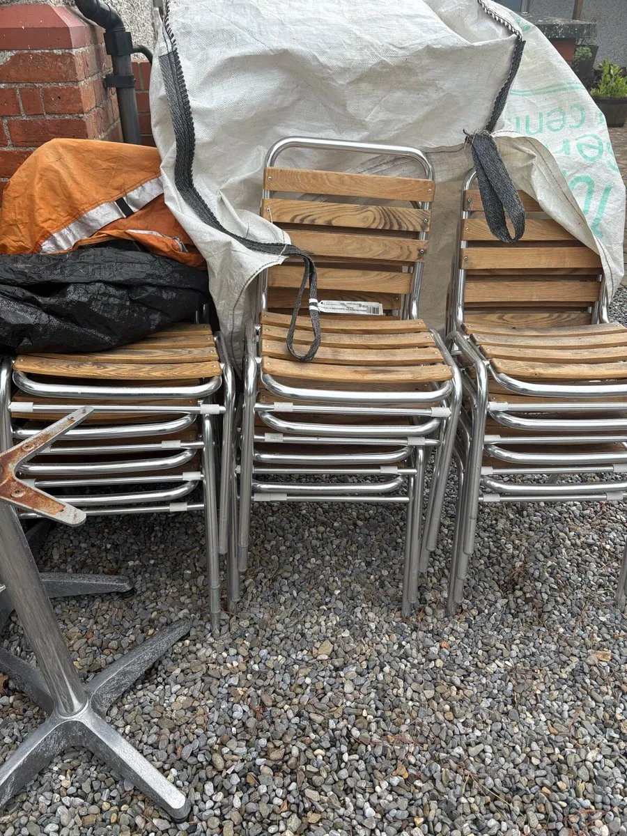 Outdoor cafe chairs
