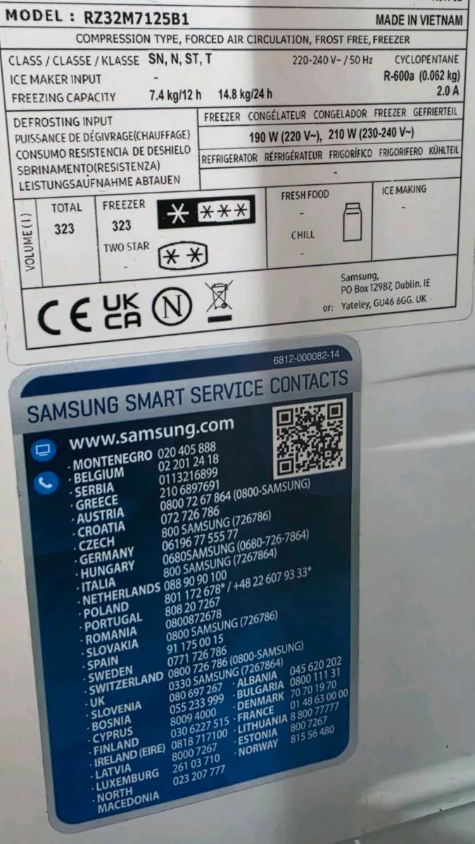 Samsung Full Size Freezer - Image 3