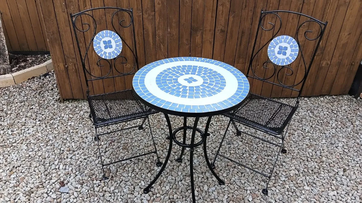 Bistro chairs and table