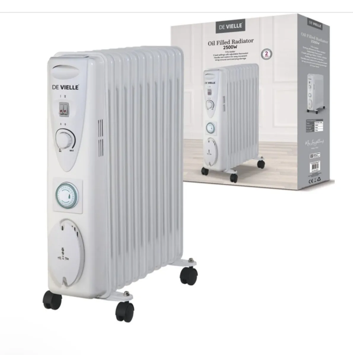 Devielle 2500w Premium Oil Filled Radiator With Ti