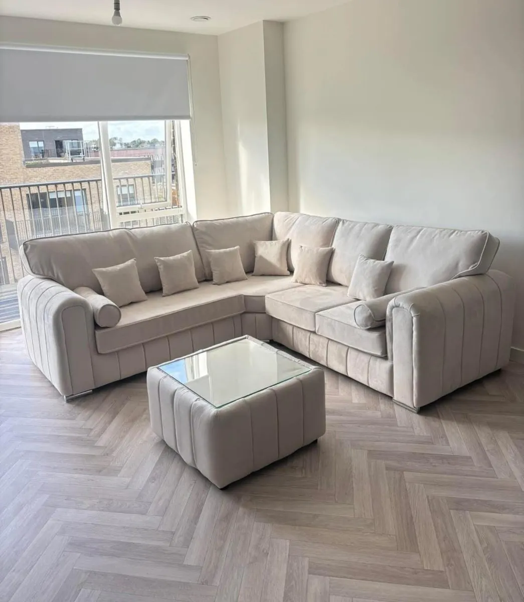 Milano Fullback Cushions Sofa Set + Coffee Table - Image 1