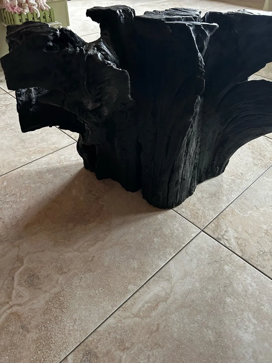 Bog Oak Coffee Table Base. - Image 2