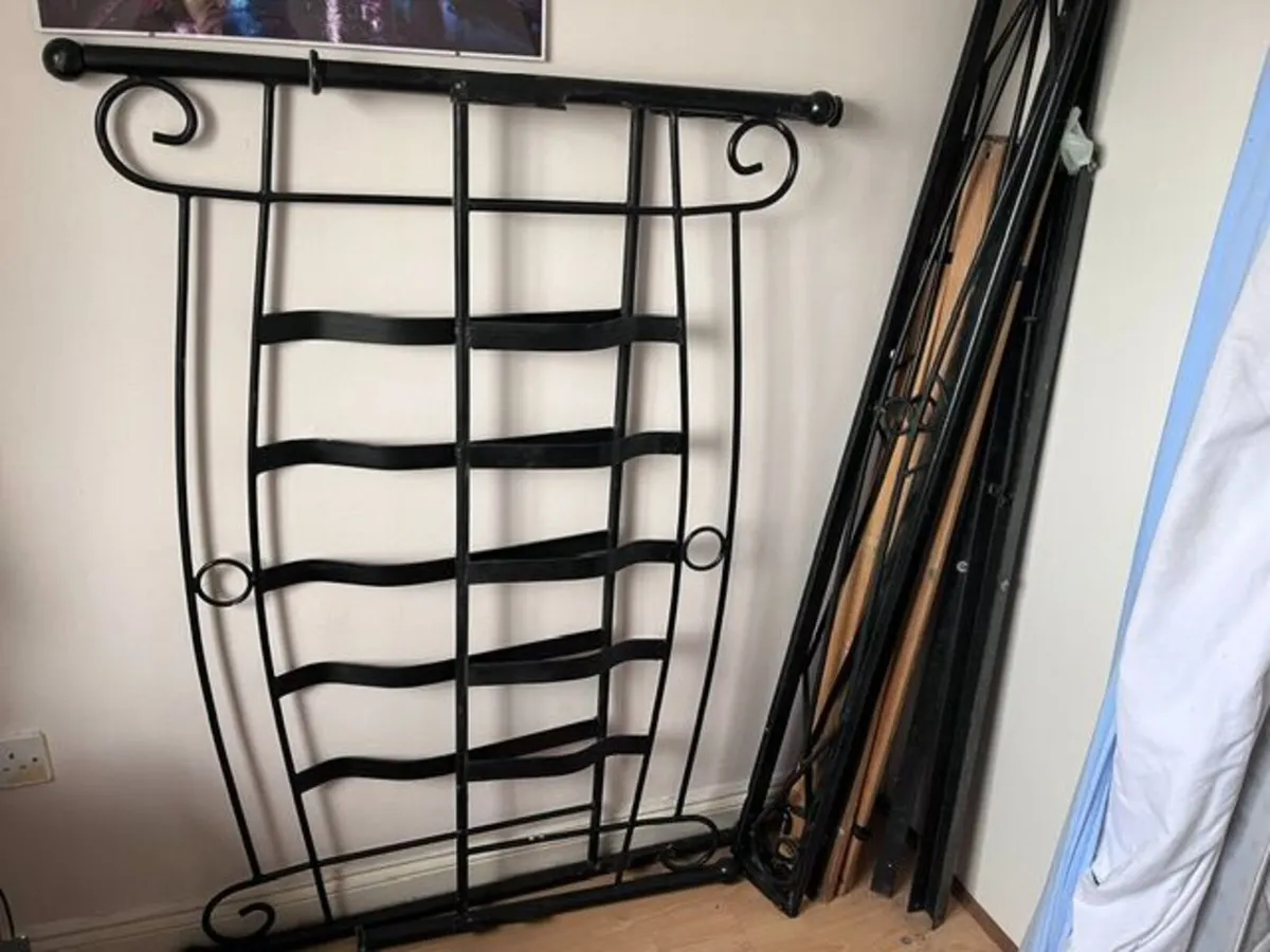 Bed frame & mattress (double) - Image 4