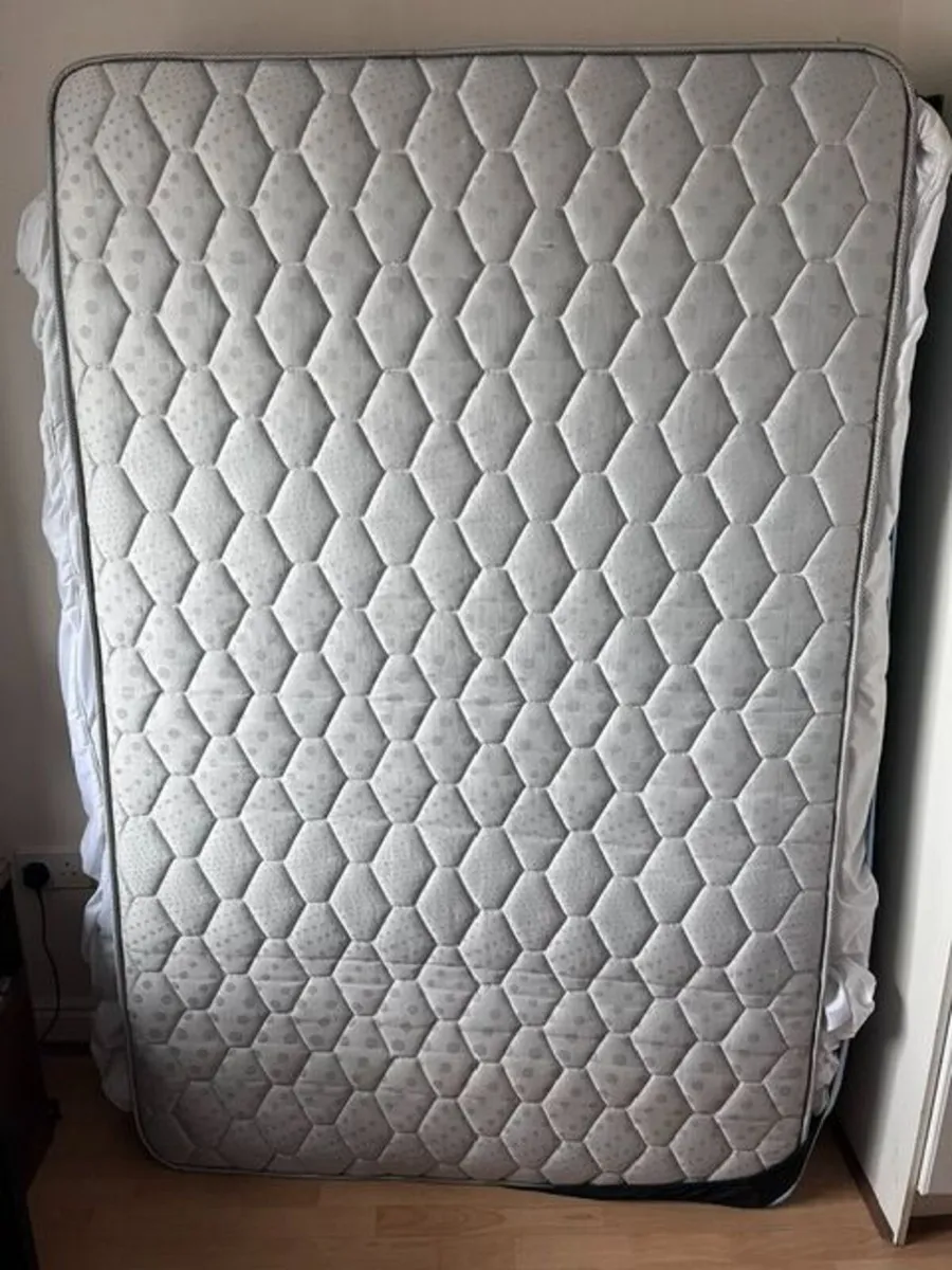 Bed frame & mattress (double) - Image 1