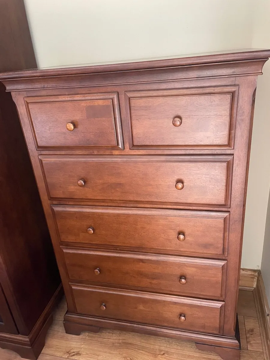 Sleigh bed lockers  wardrobe  drawer unit X2 - Image 3