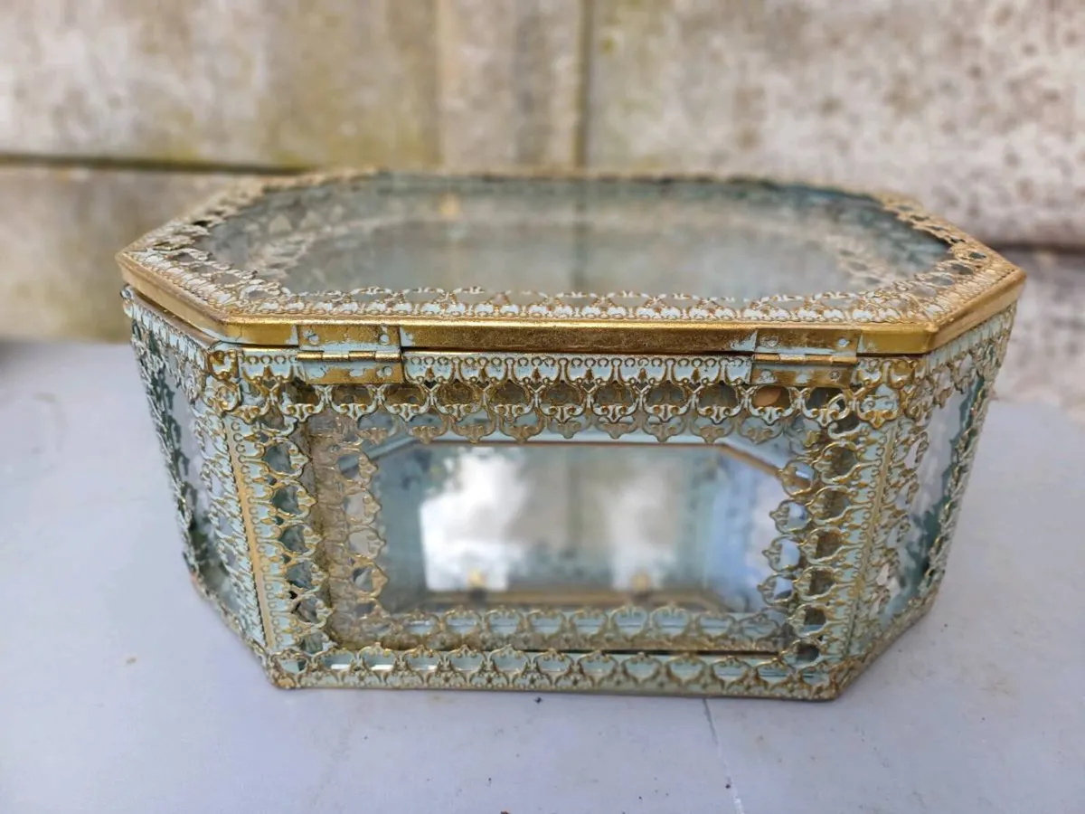 Antique Brass Jewellery Caskets. - Image 3