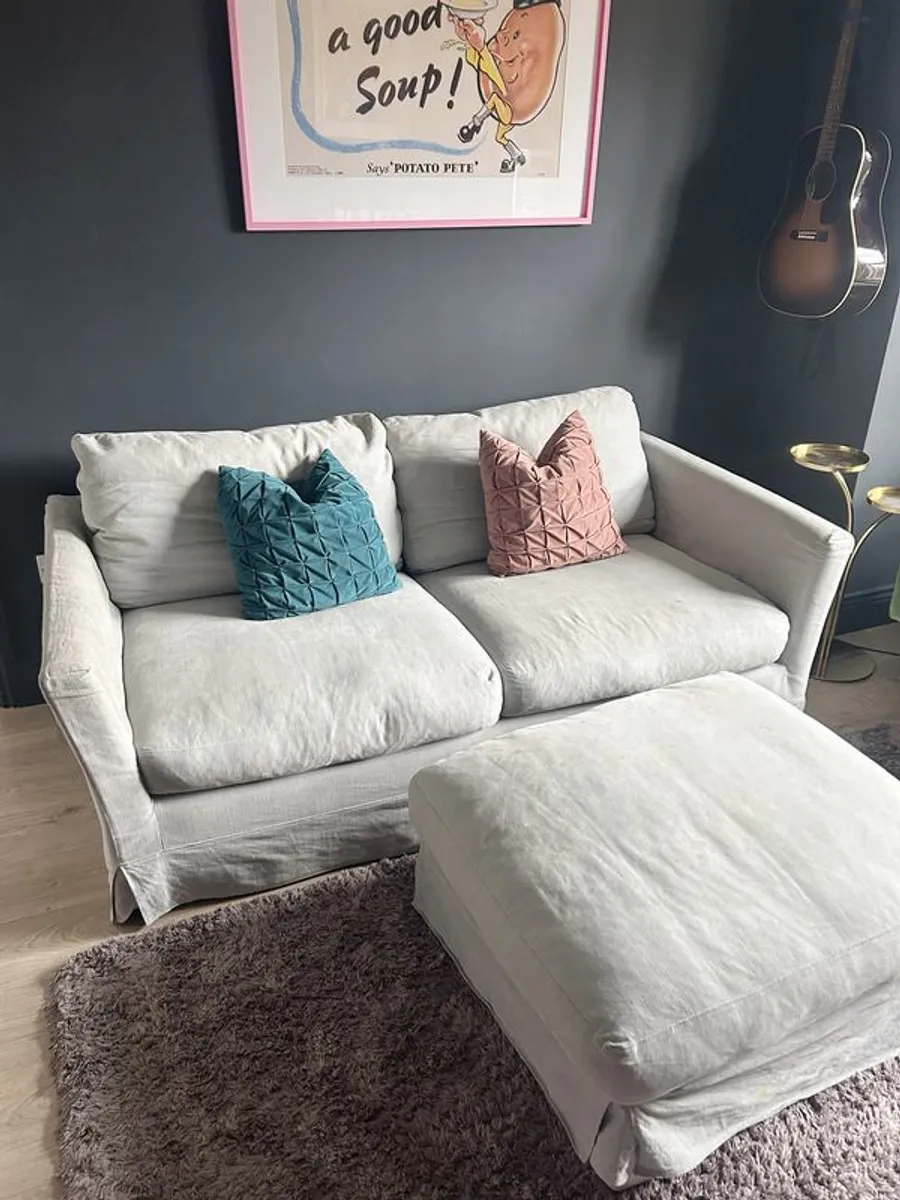 Sofa Bed and matching footstool - Image 1