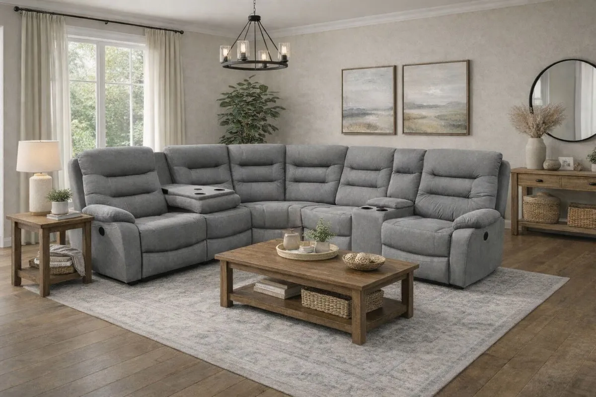 Full electric reclining Ashford sofas - Image 2