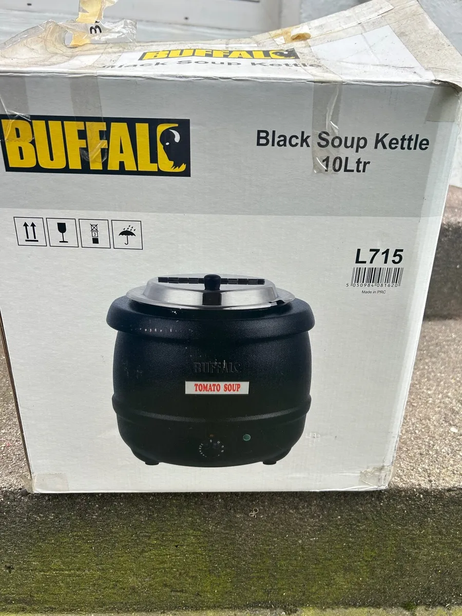 Soup Kettle Buffalo  Black 10Ltr - Image 1