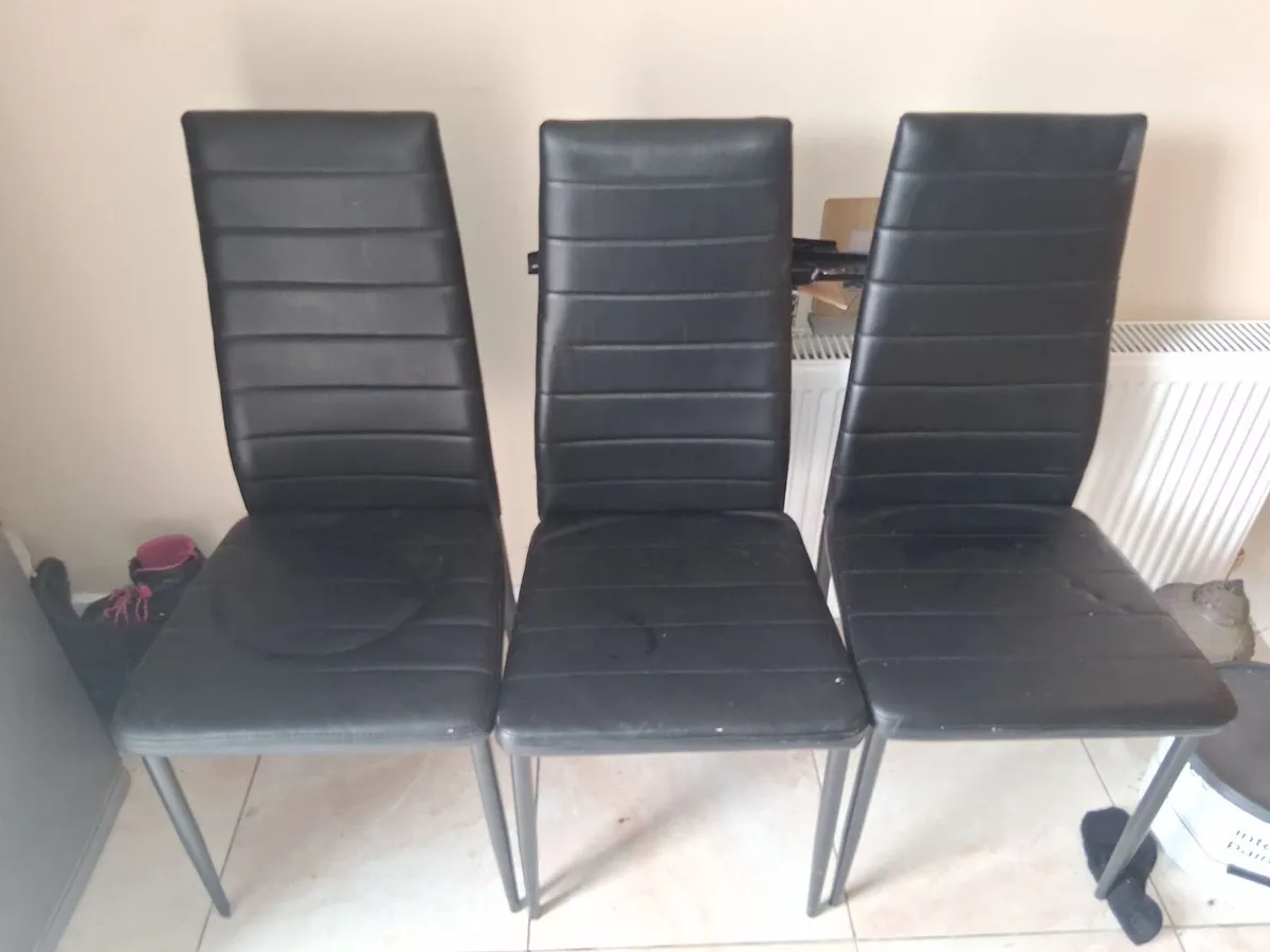 Leather kitchen chairs - Image 2