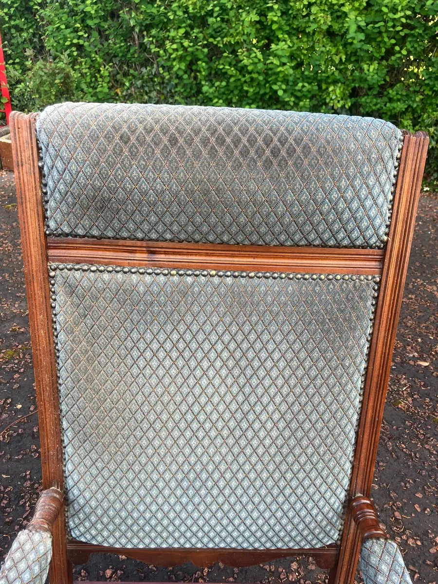 Antique original spring rocking chair - Image 4