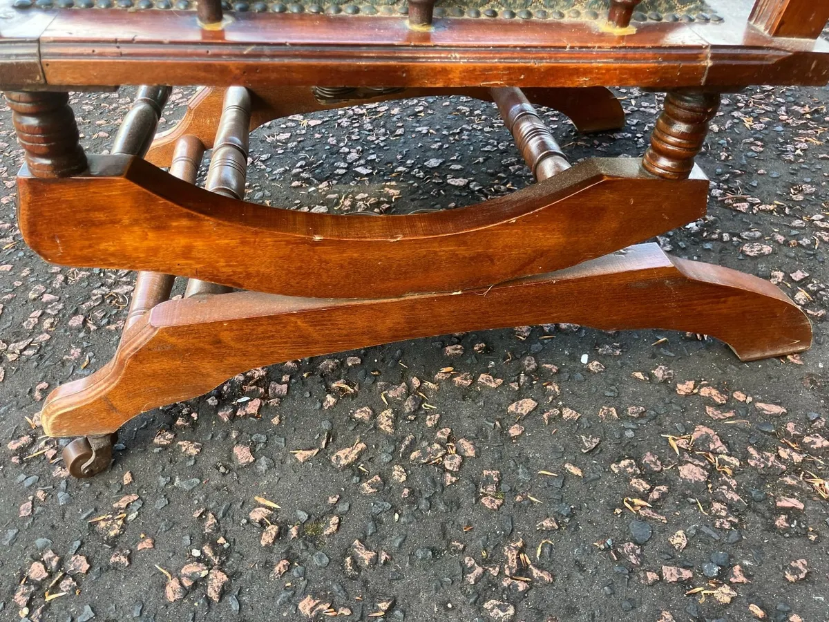 Antique original spring rocking chair - Image 3