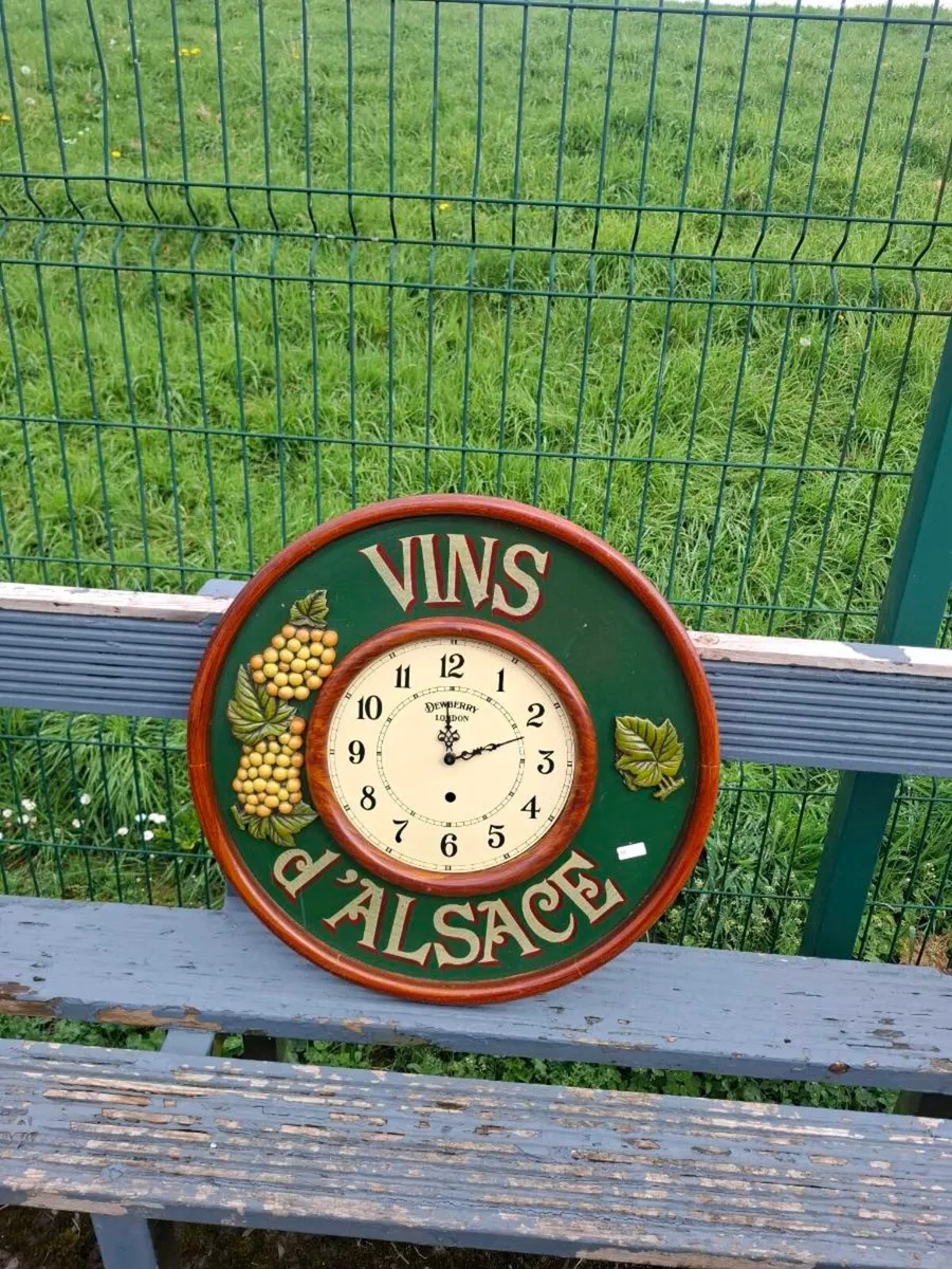 Large country corner wine clock - Image 2