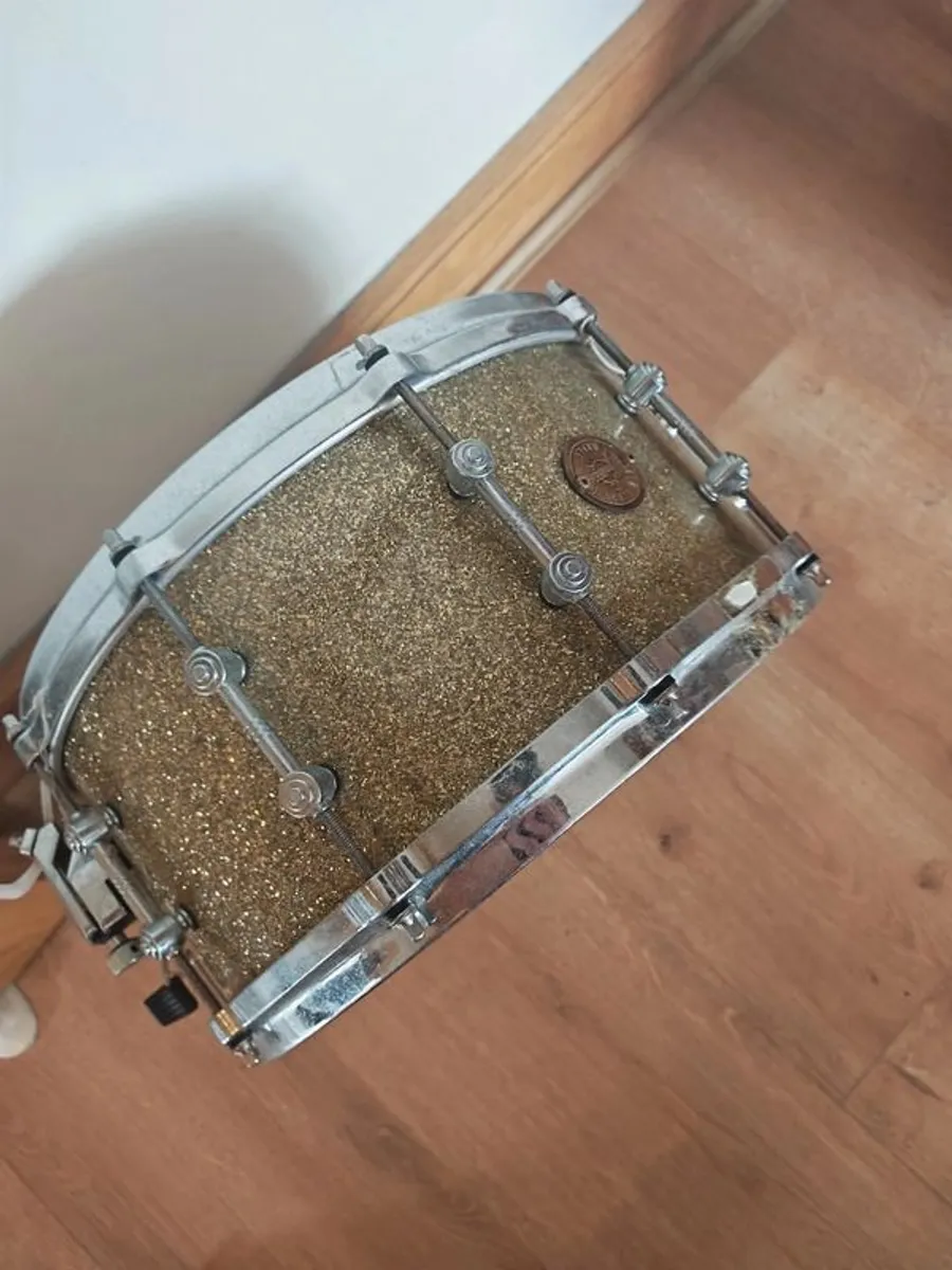 Gretsch Catalina Maple Snare Drum Sparkle Finish, Used but Working - Image 3
