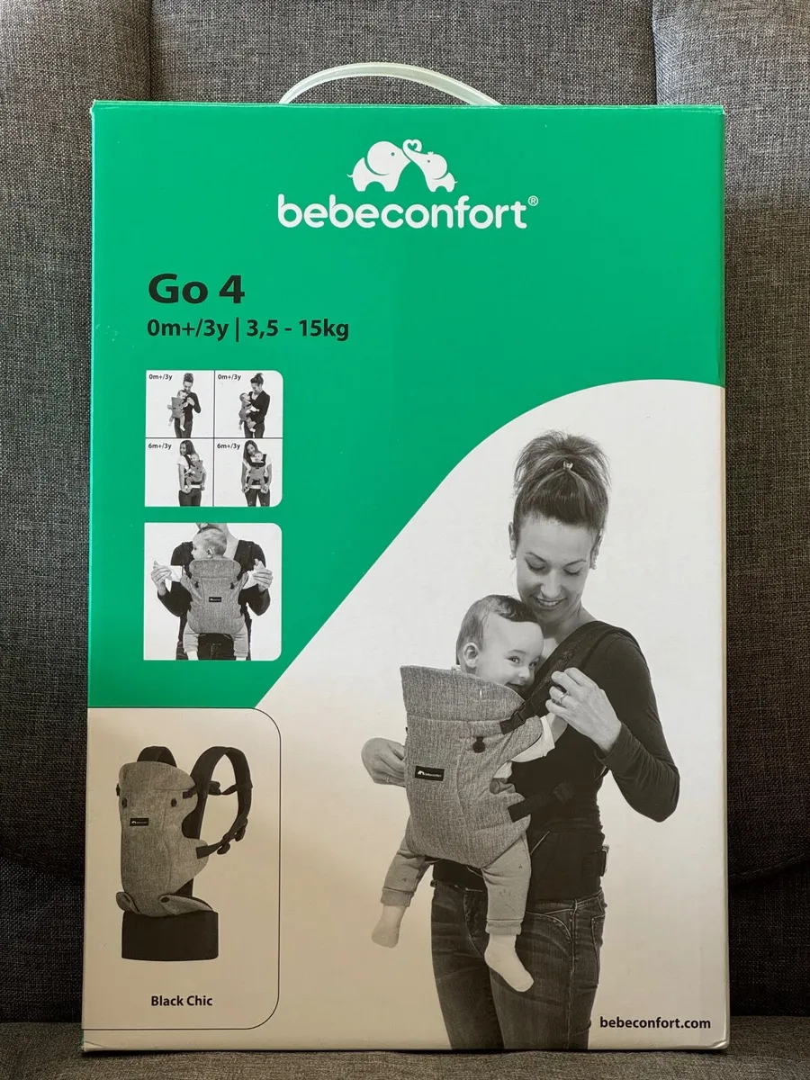 Used once. Bebeconfort Go4 Adjustable Baby Carrier - Image 1