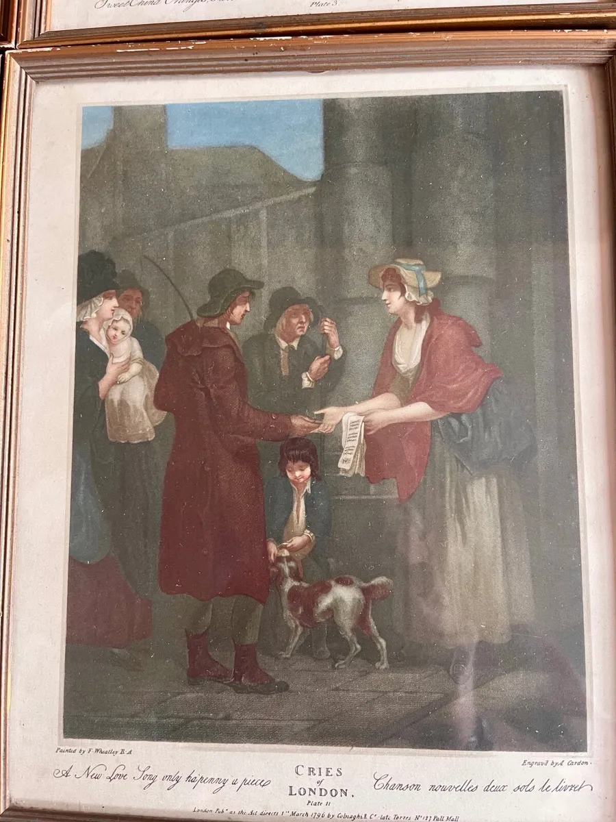 Antique Pictures - 12 Framed Cries of London - Image 2