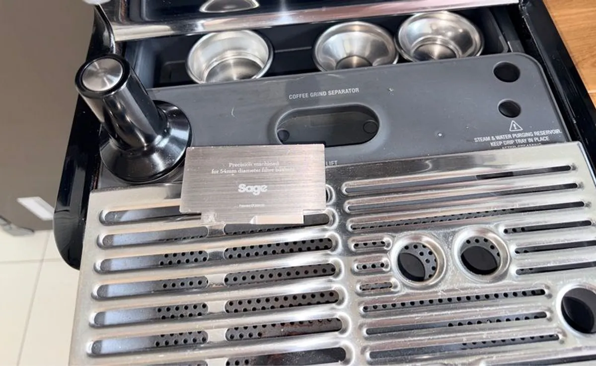 Sage Barista Express Coffee Machine + Accessories & Knock Box bought separately - Image 3