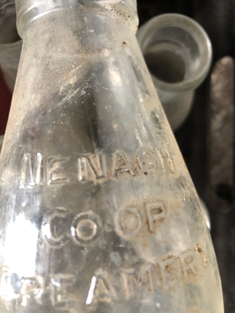 Nenagh Co op glass milk bottles - Image 1