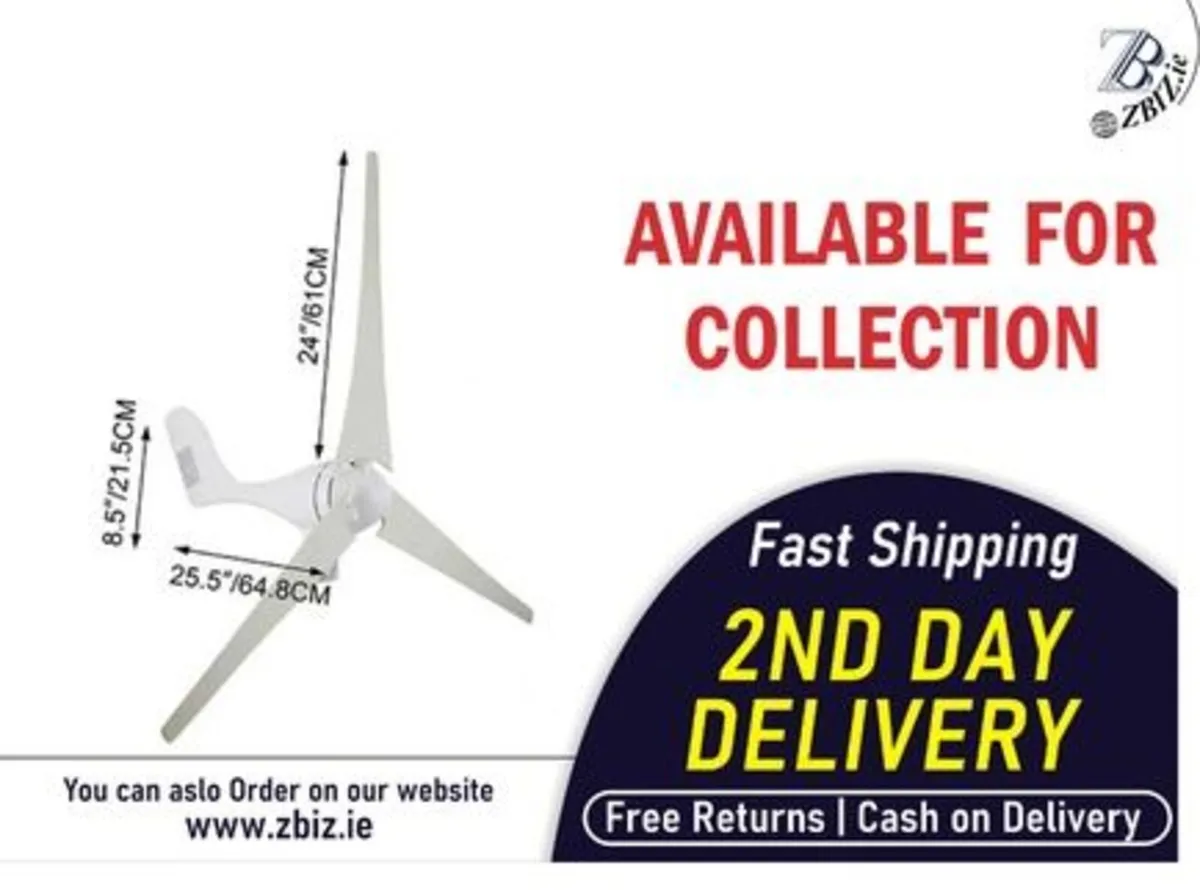 400W Wind Turbine Generator Home Energy Kit - Image 1