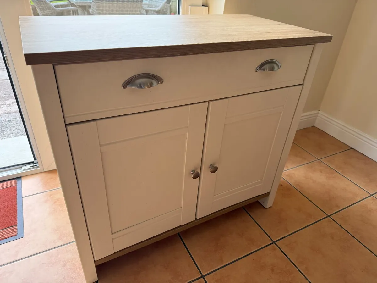 Sideboard and Lamp Table with Lamp - Image 1