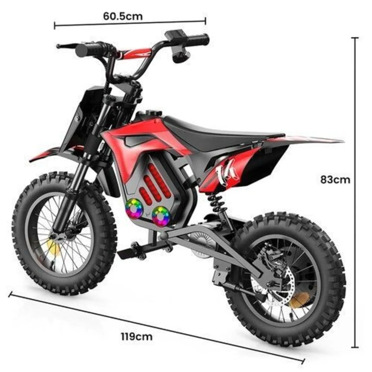 ISINWHEEL A14 Electric Dirt Bike with Bluetooth Sp - Image 1