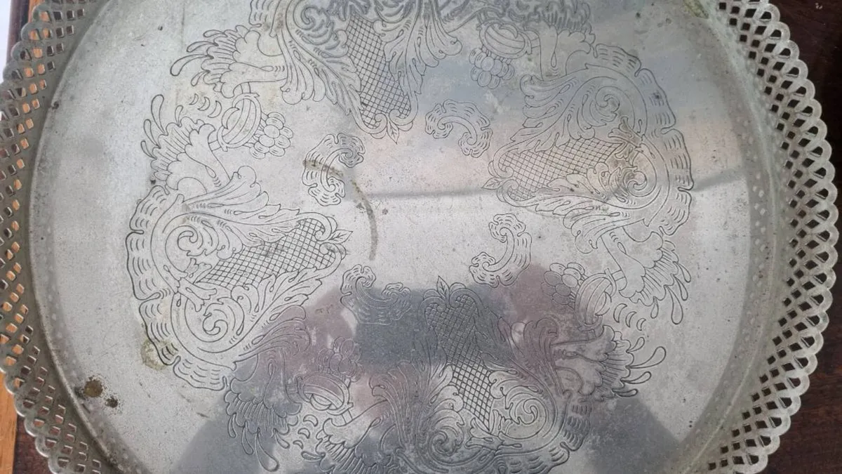 Vintage Silver Serving Trays - Image 3