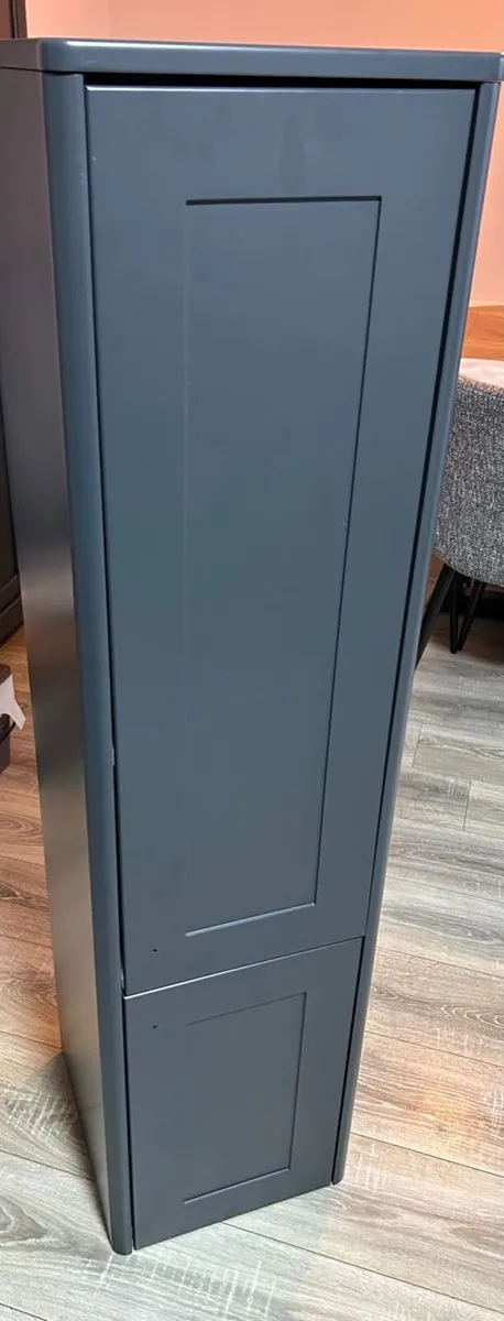 Victoriana Wall Hung Tall Storage Unit - Charcoal - Image 2