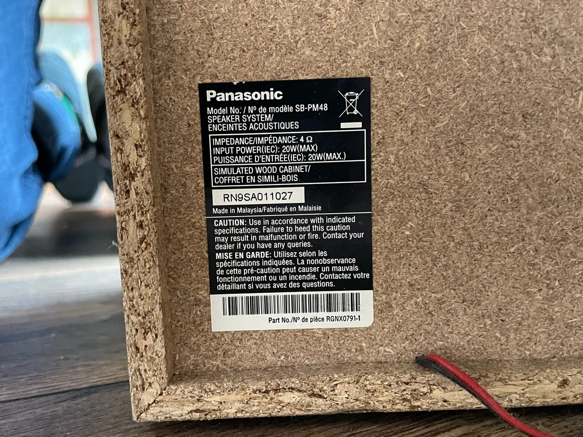 Panasonic SB-PM48 Speakers – Great Sound Quality - Image 4