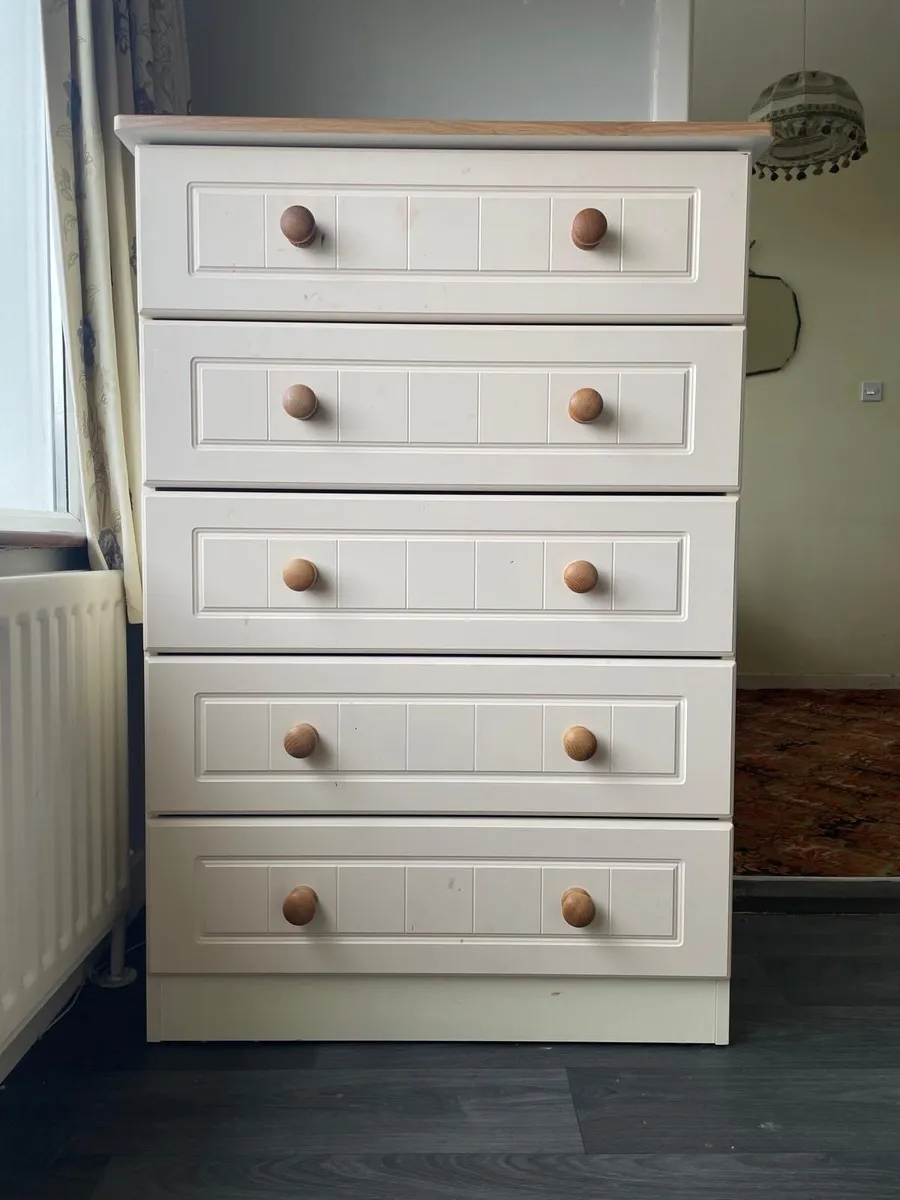 Wardrobe, chest of drawers set - Image 3