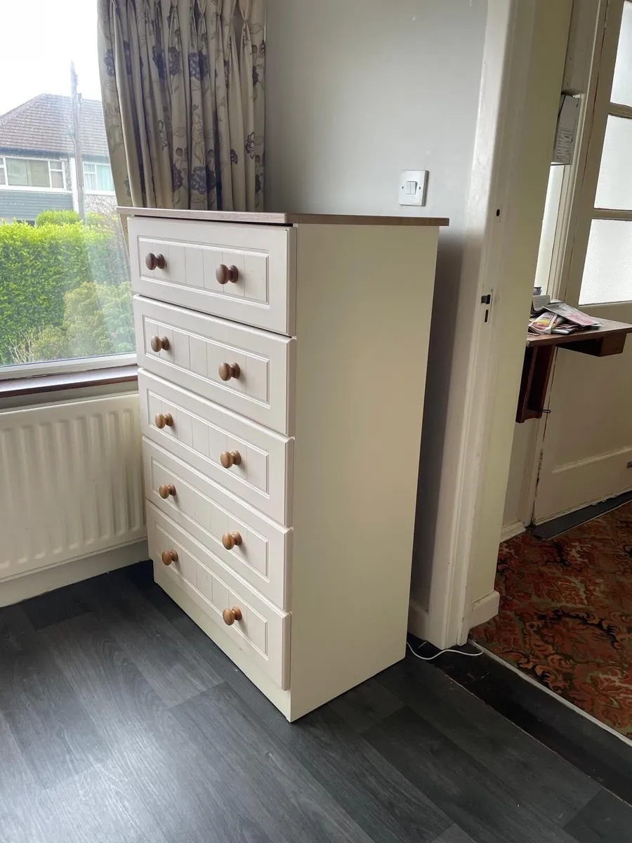 Wardrobe, chest of drawers set - Image 4