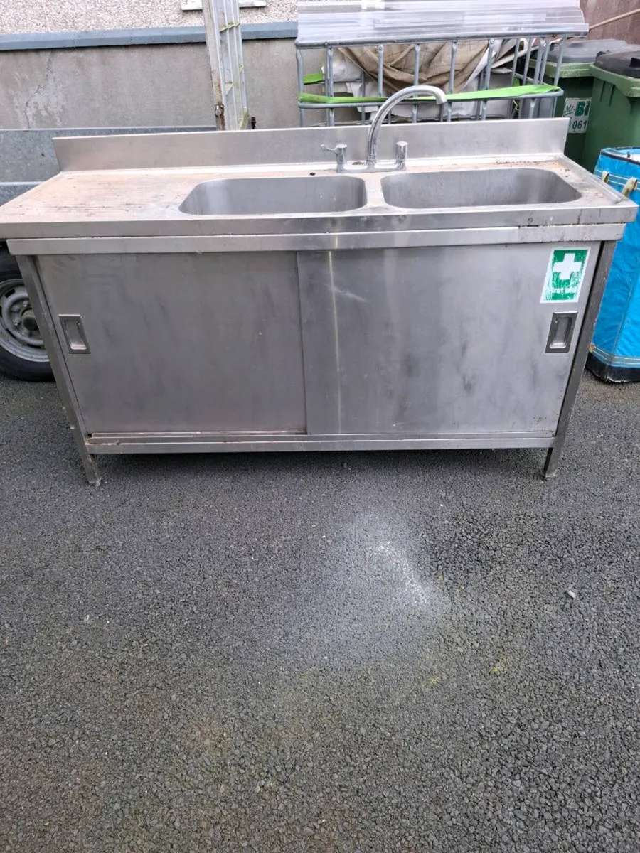 Stainless sink unit - Image 1