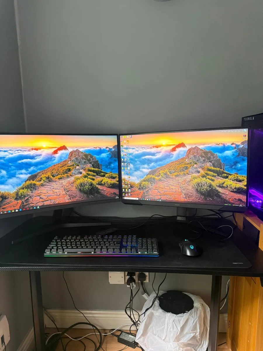 🔥 Full RGB Gaming Setup – Dual Monitor + Powerful - Image 2