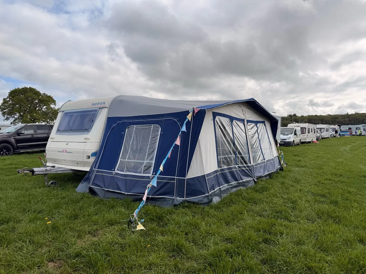 Adria Five Berth Caravan with Full Size Awning - Image 1