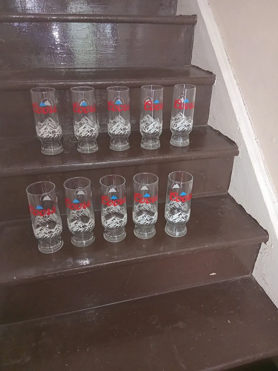 10 COORS PINT GLASSES