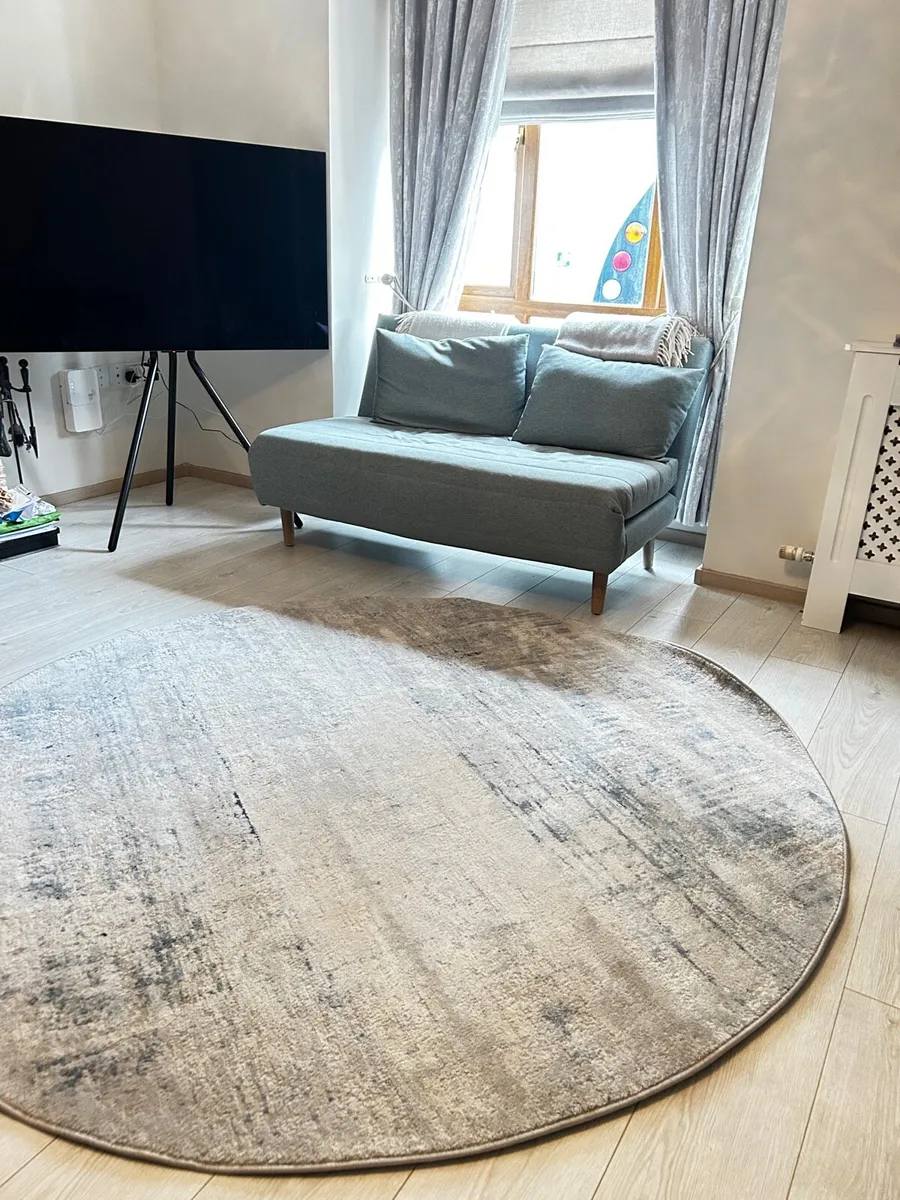 Round Rug – Kukoon Ludlow Bedtime Blue - Image 1