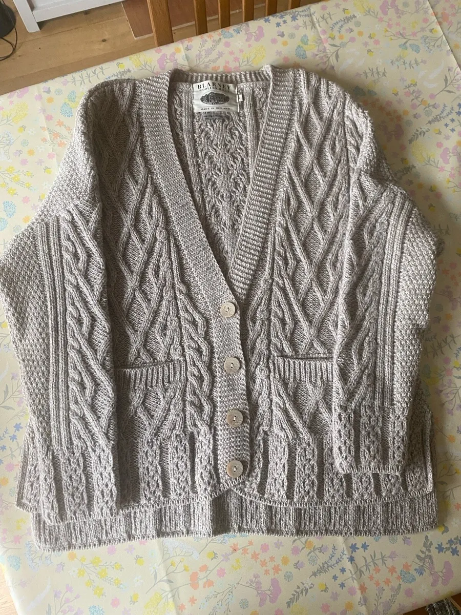 Blarney woollen mills hand-knit cardigan - Image 1