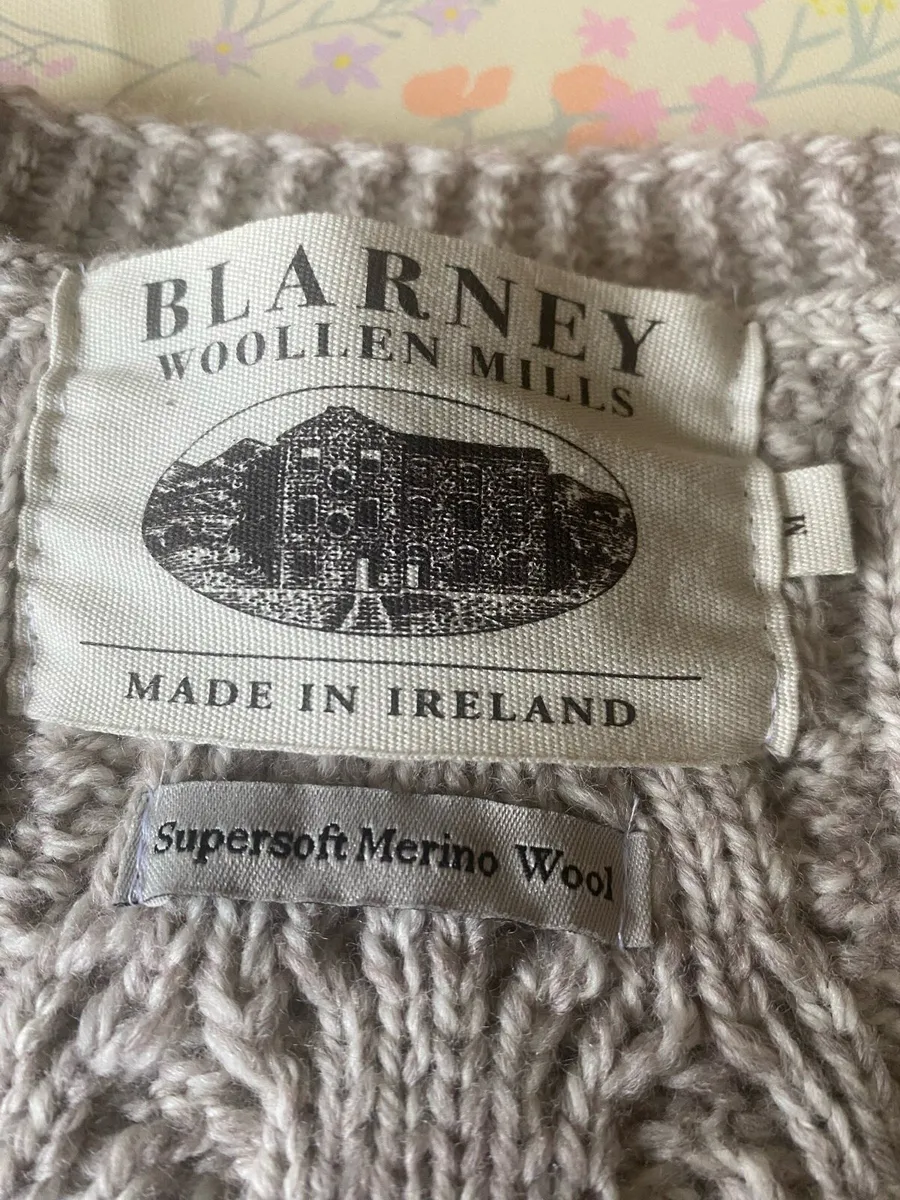 Blarney woollen mills hand-knit cardigan - Image 2