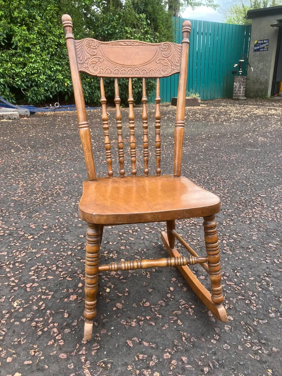 Genuine antique lady's rocking chair - Image 1