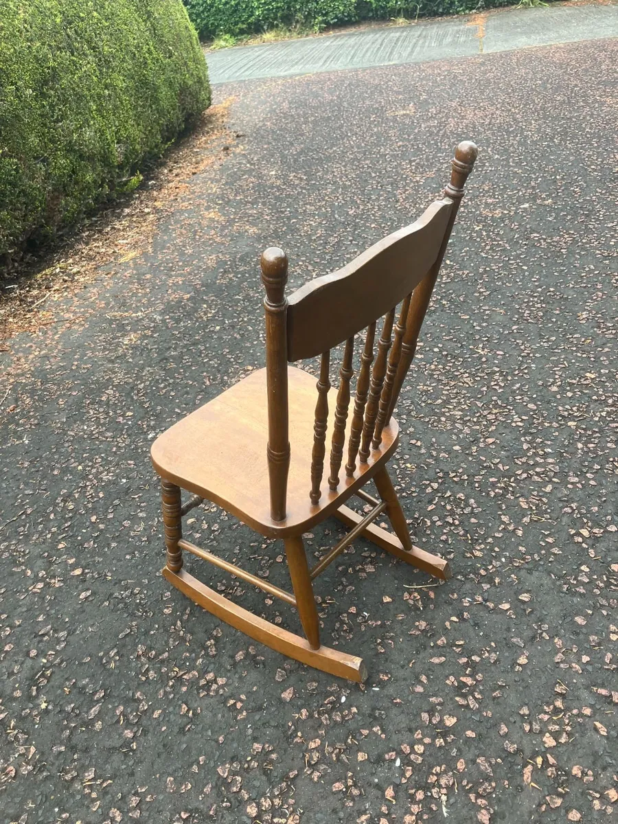 Genuine antique lady's rocking chair - Image 3