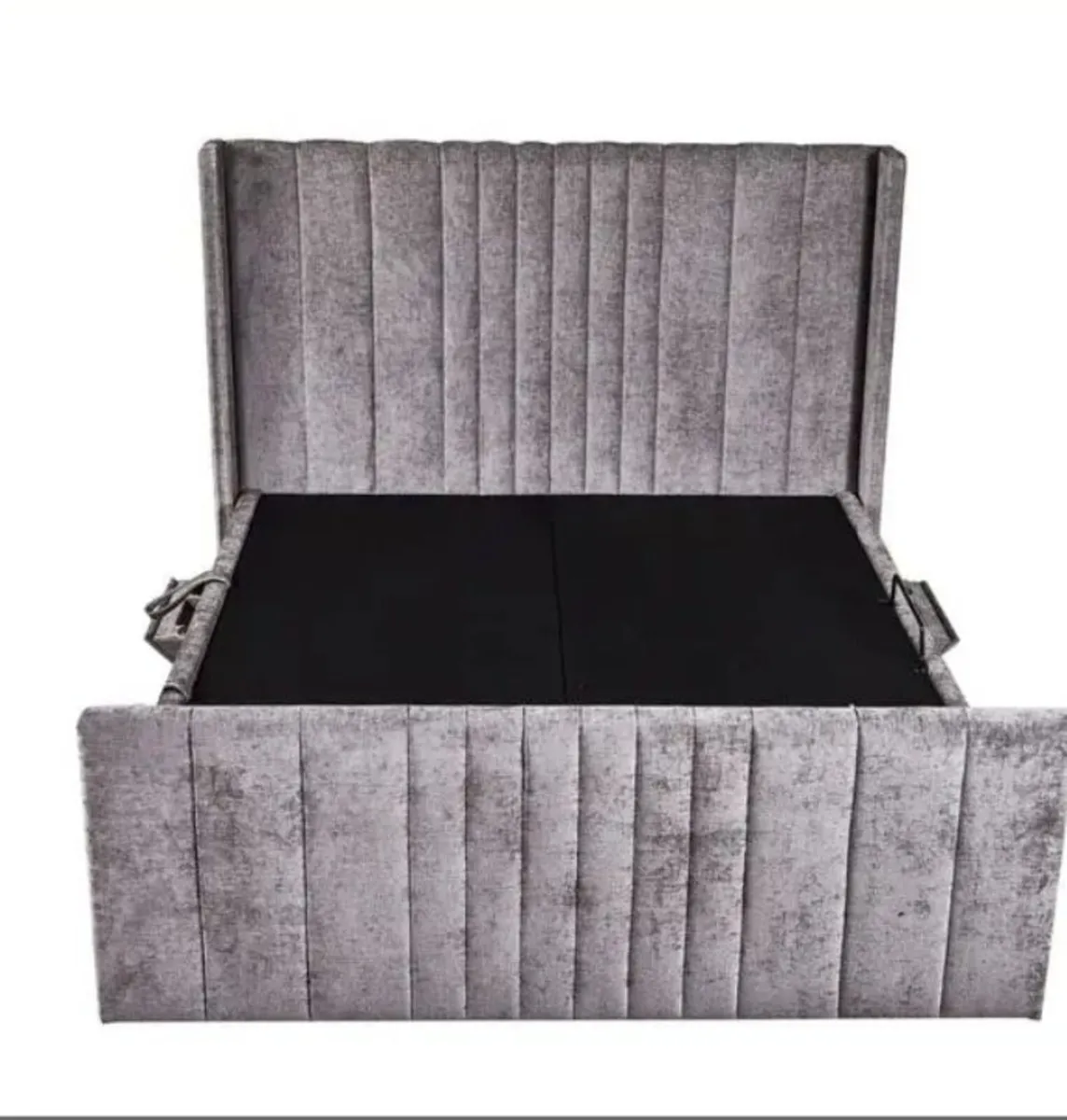 Clara Beige Grey Smart Storage Bed - Image 1