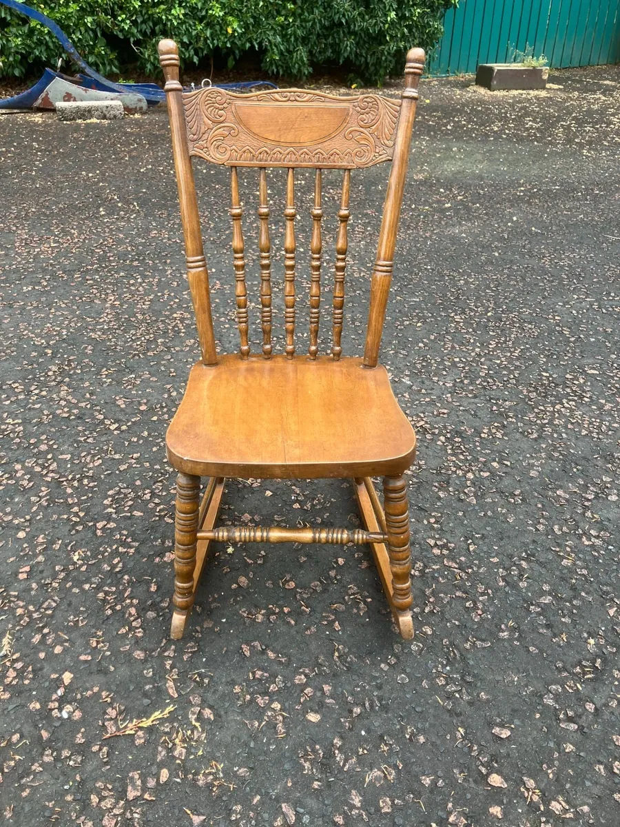 Genuine antique lady's rocking chair - Image 4