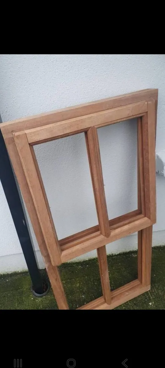 solid teak double hung sash window frame - Image 4