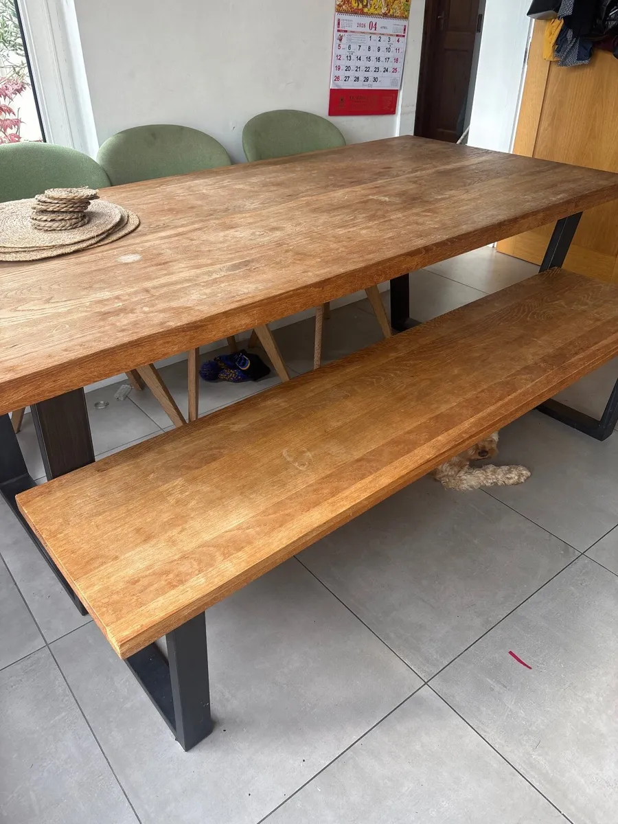 Dining Table and bench - Image 1