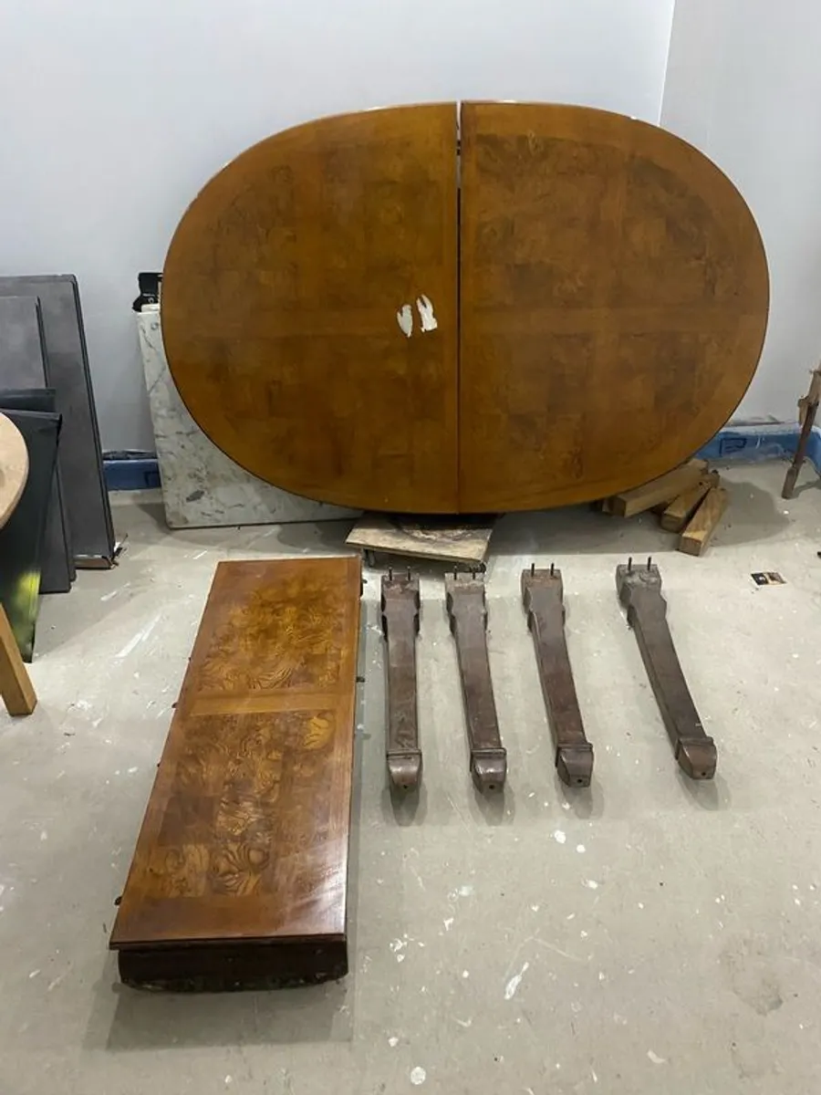 Robust Solid hardwood mahogany or walnut Large Dining Table - Image 3